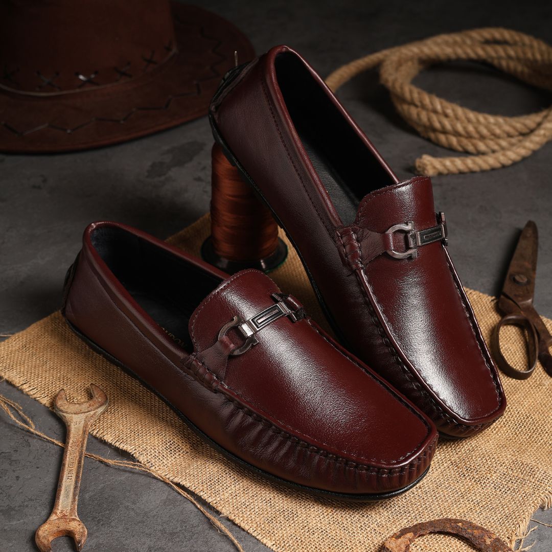 Belfort Driving Loafers – Brown Plain Genuine Leather Men’s Shoes - Image 13