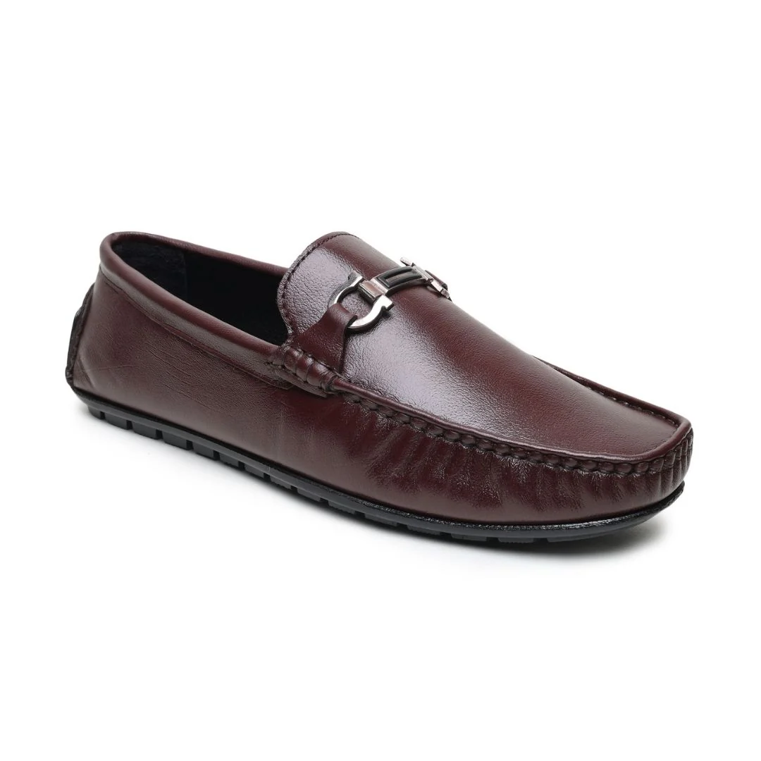 Belfort Driving Loafers – Brown Plain Genuine Leather Men’s Shoes - Image 6
