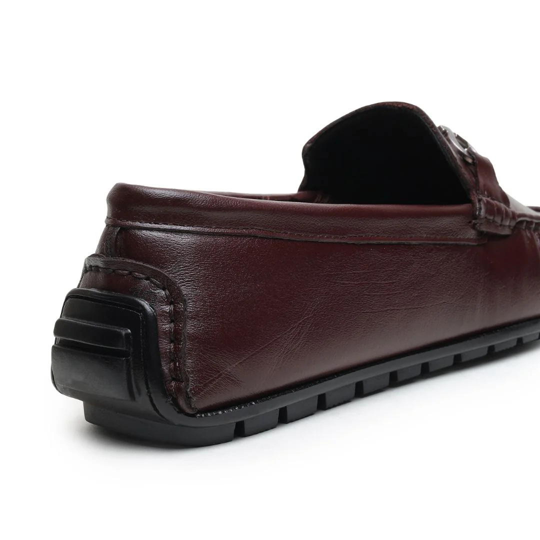Belfort Driving Loafers – Brown Plain Genuine Leather Men’s Shoes - Image 7