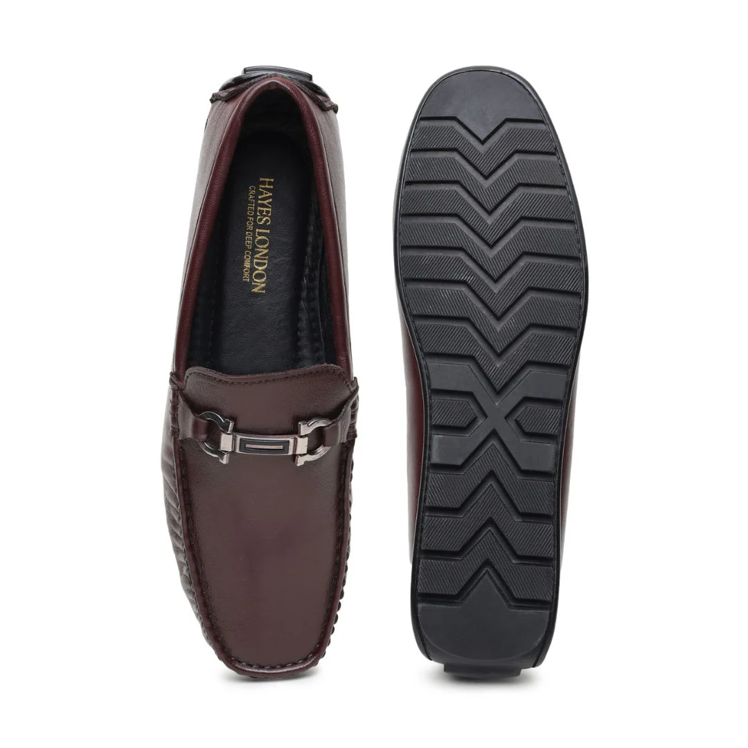 Belfort Driving Loafers – Brown Plain Genuine Leather Men’s Shoes - Image 9