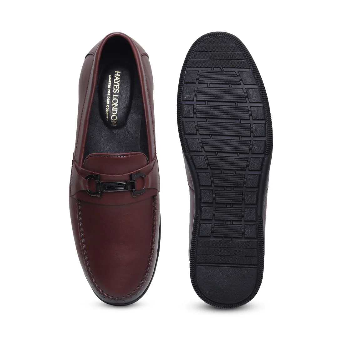 Blaze Horsebit Loafers – Brown Plain Genuine Leather Men’s Shoes - Image 10