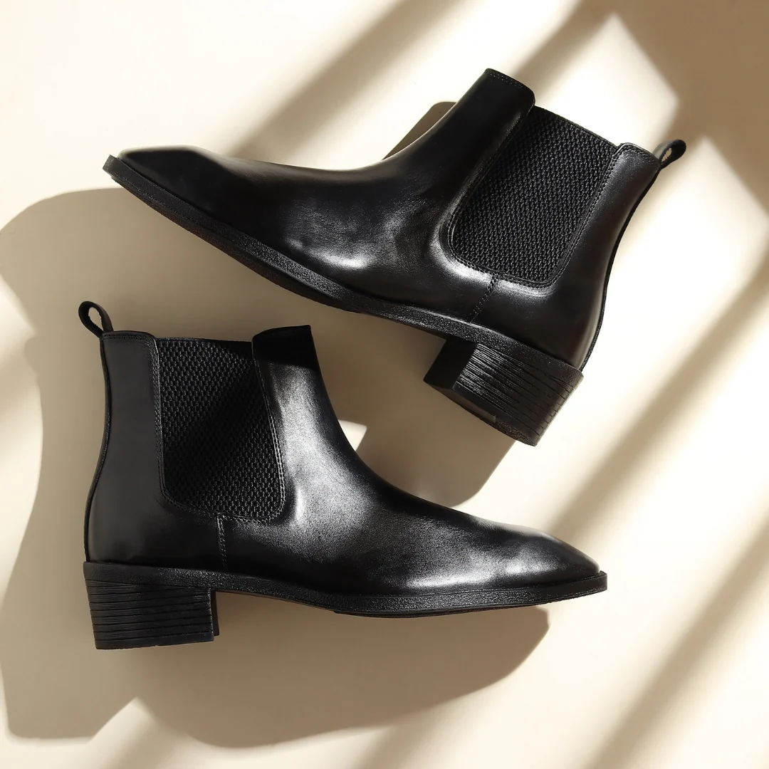 Dominion Cuban Chelsea Boots – Black Genuine Leather Men’s Boots - Image 15