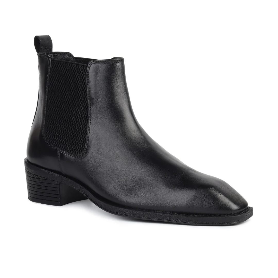Dominion Cuban Chelsea Boots – Black Genuine Leather Men’s Boots - Image 7