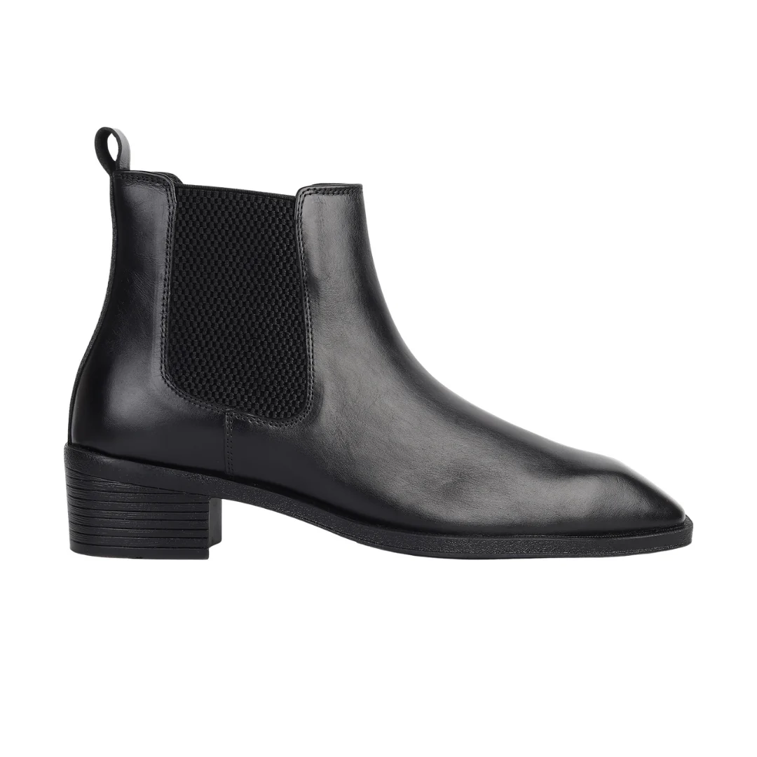 Dominion Cuban Chelsea Boots – Black Genuine Leather Men’s Boots - Image 8