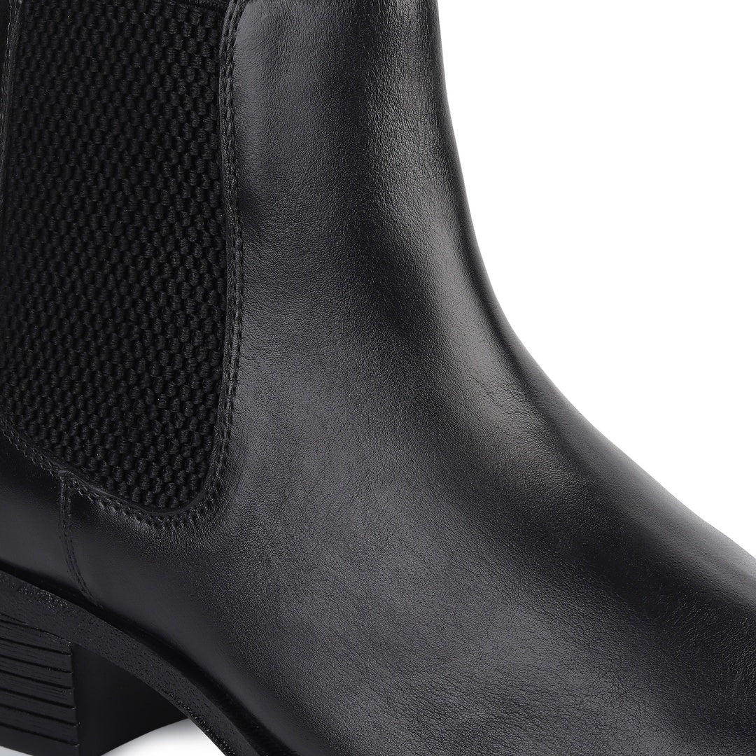 Dominion Cuban Chelsea Boots – Black Genuine Leather Men’s Boots - Image 9