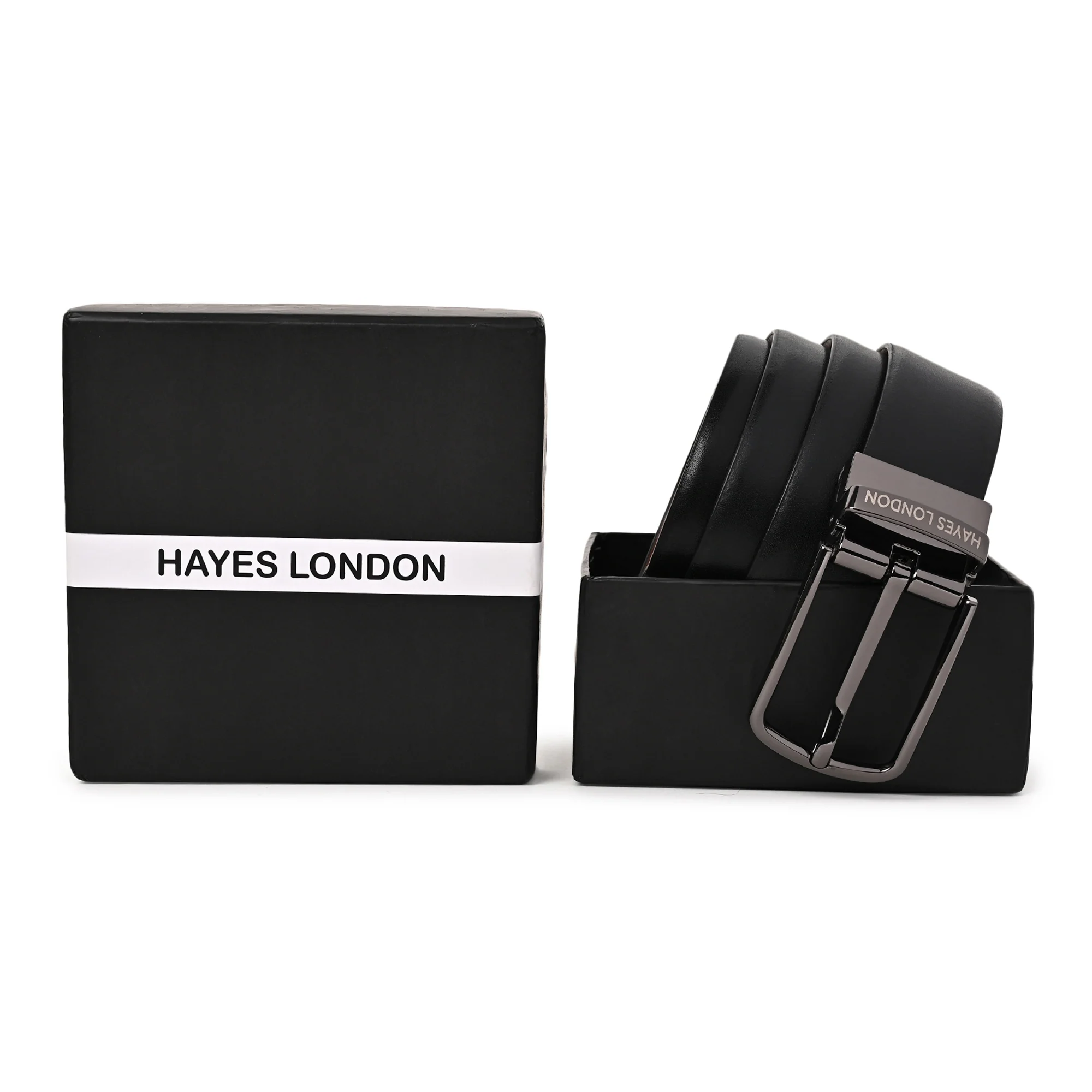 Italian Leather Reversible Black & Brown Belt For Men (Leather Texture: Plain) - Image 7