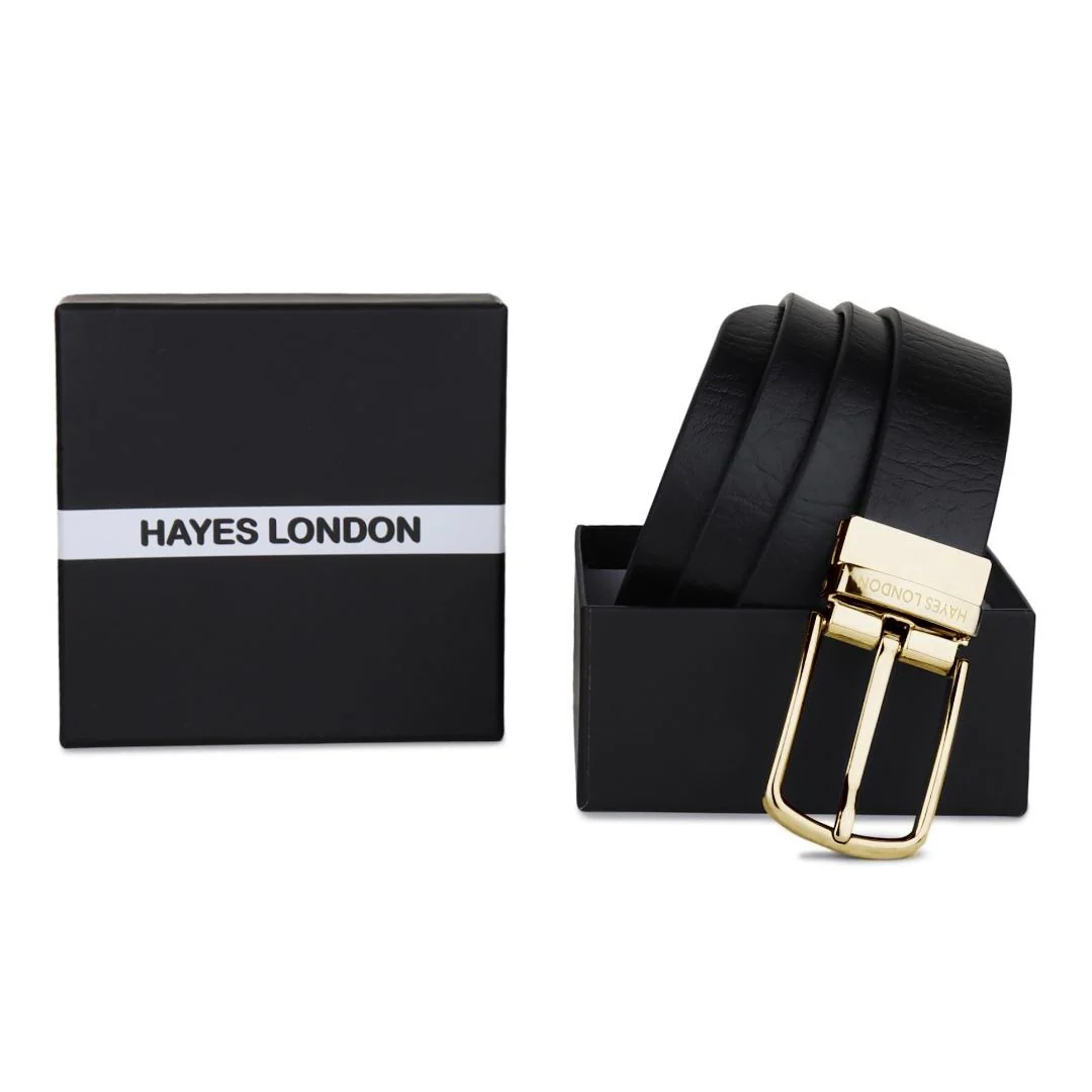 Reversible Black & Brown Genuine Leather Belt For Men (Leather Texture: Wild) - Image 8