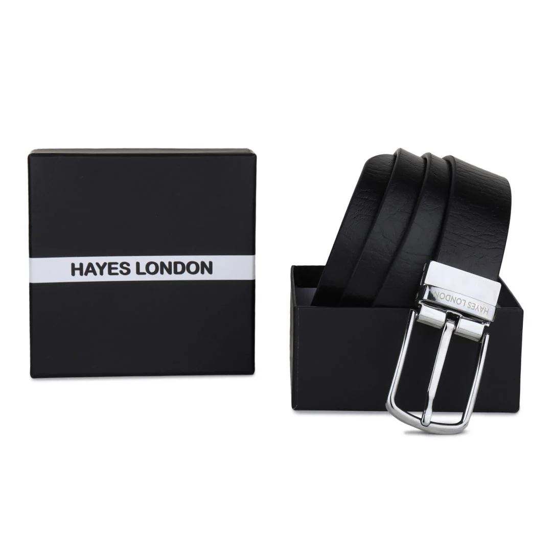 Reversible Black & Brown Genuine Leather Belt For Men (Leather Texture: Wild) - Image 9