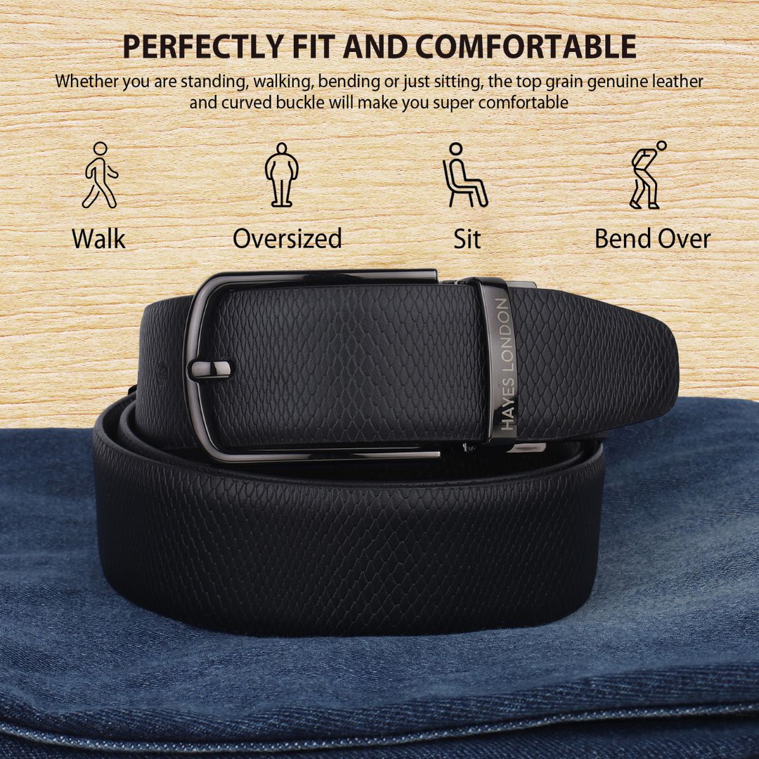 Italian Leather Reversible Black & Brown Belt For Men (Leather Texture: Viper) - Image 8