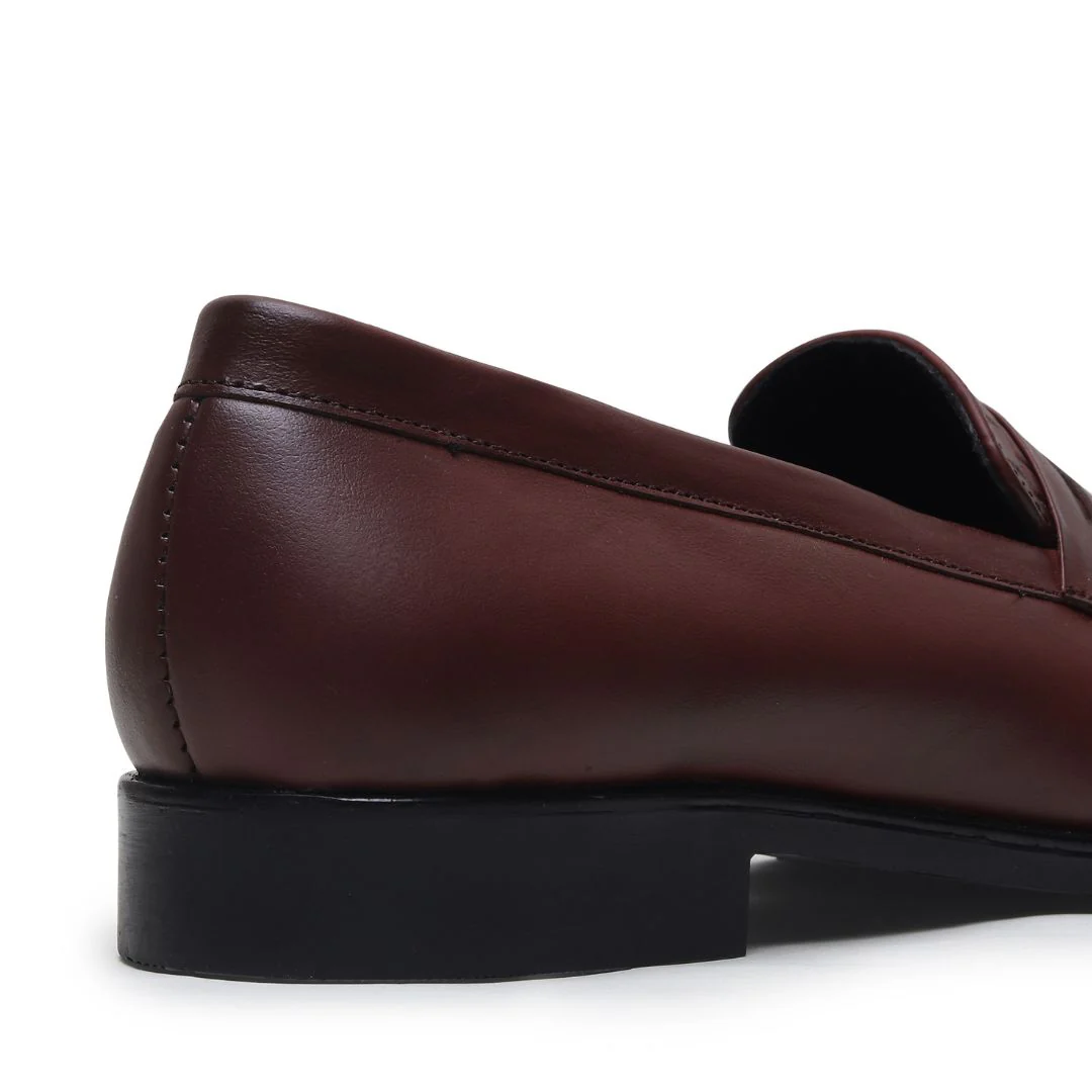 Milan Brown Formal Penny Loafers for Men – Genuine Leather Croco Slip-On Shoes for Office & Party Wear - Image 8