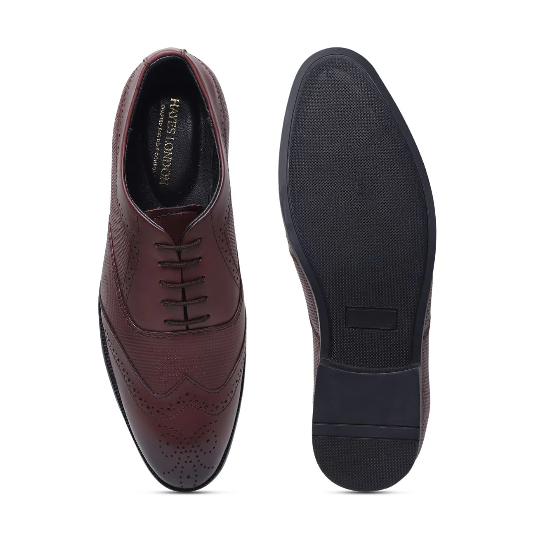 Monarch Wingtip Brogues – Brown Perforated Genuine Leather Men’s Shoes - Image 10