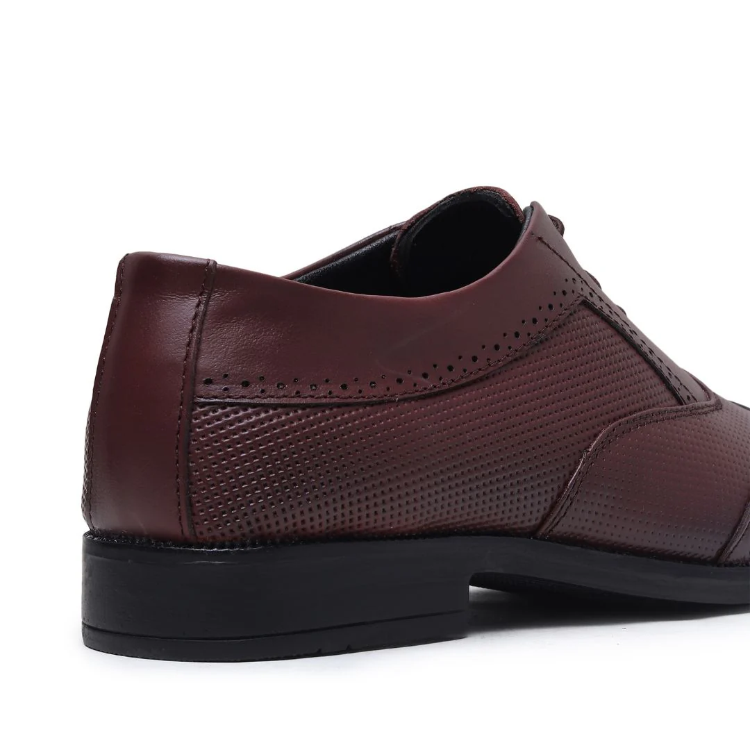 Monarch Wingtip Brogues – Brown Perforated Genuine Leather Men’s Shoes - Image 8