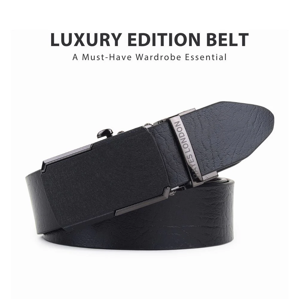 Armour Auto-Lock No-Hole Genuine Leather Belt for Men – Micro-adjustable Reversible Black & Brown Belt for Formal & Casual Wear - Image 9