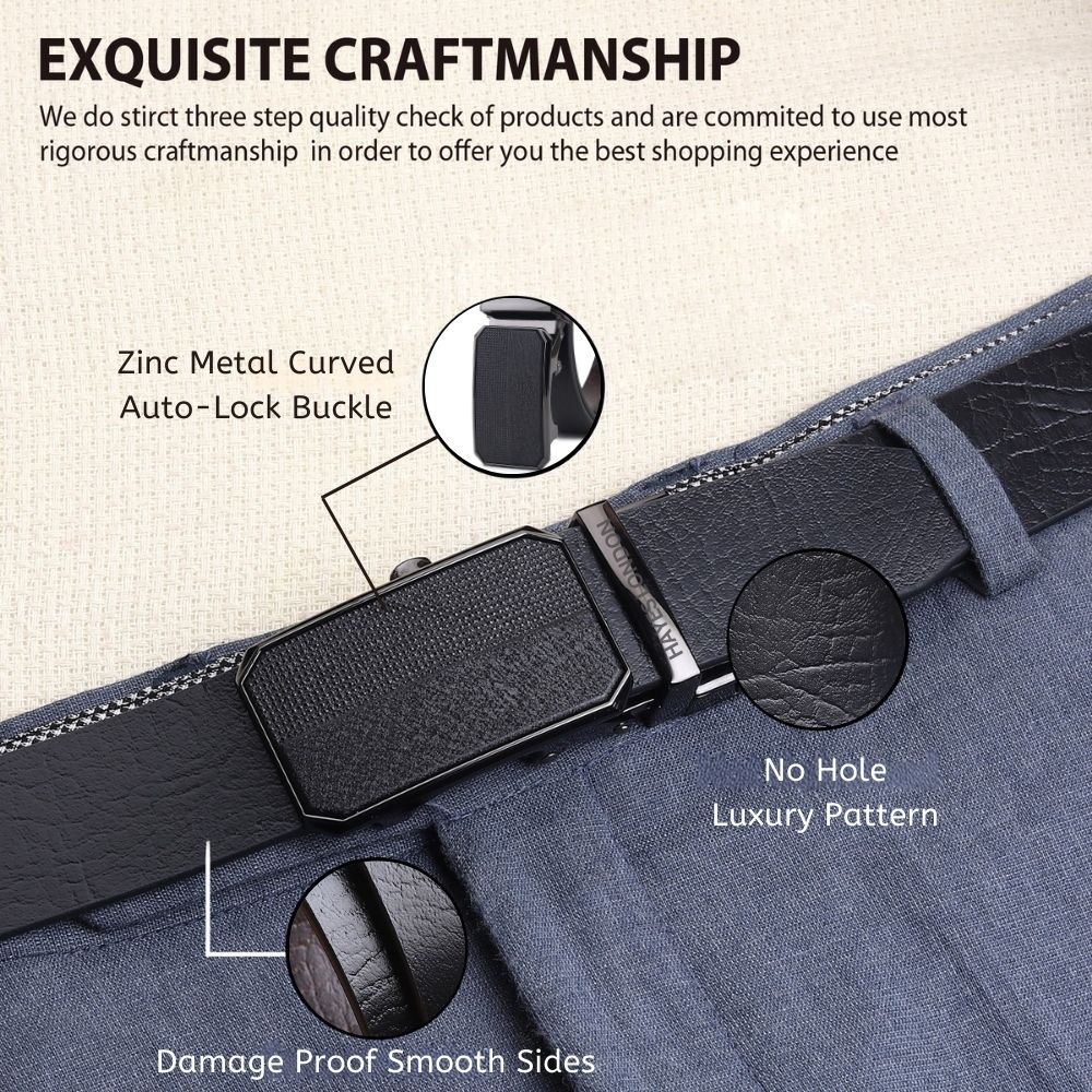 Asgard Auto-Lock No-Hole Genuine Leather Belt for Men – Micro-adjustable Reversible Black & Brown Belt for Formal & Casual Wear - Image 5