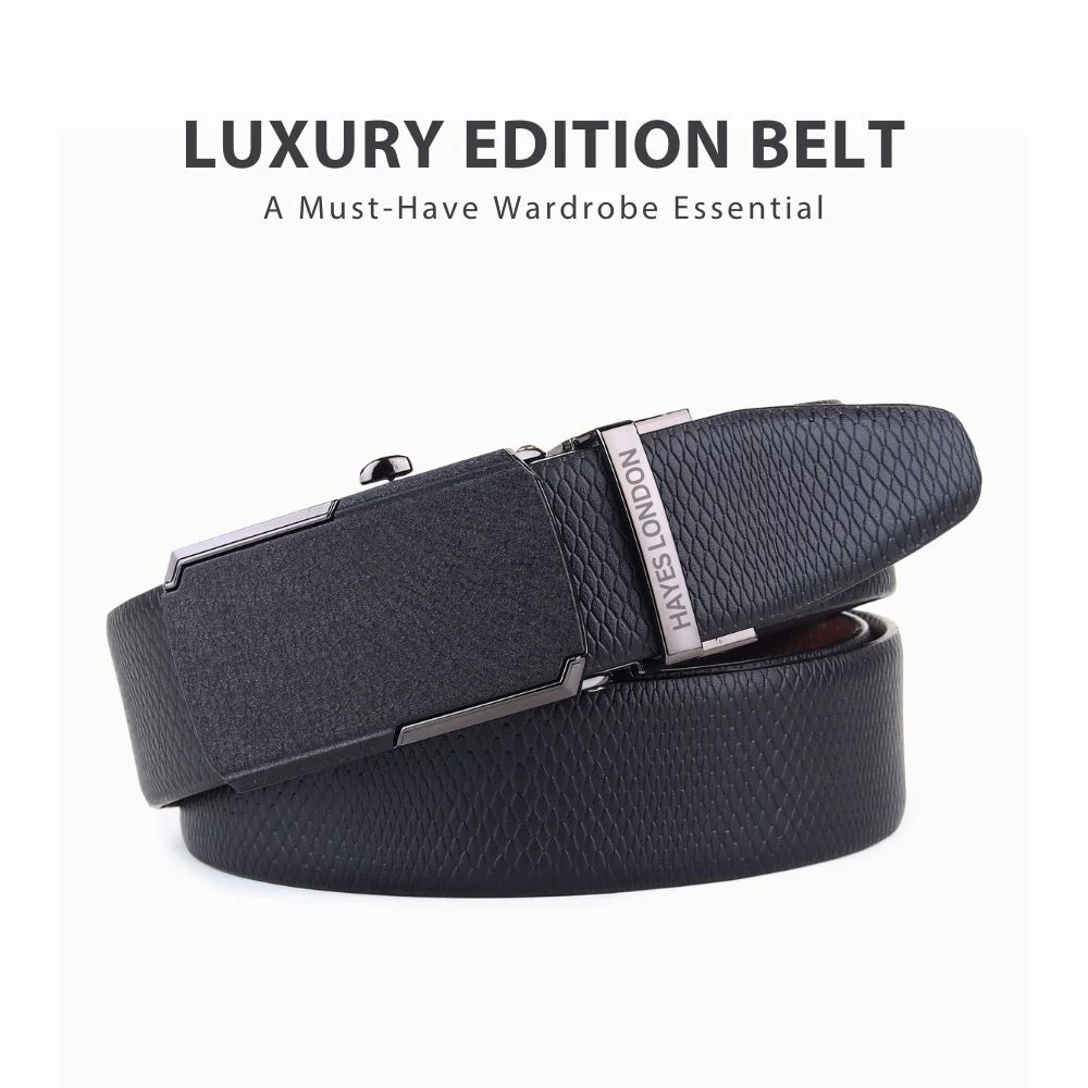 Armour Auto-Lock No-Hole Italian Leather Belt for Men – Micro-adjustable Reversible Black & Brown Belt for Formal & Casual Wear - Image 9