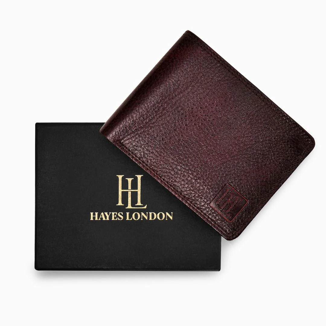 Signature Brown Genuine Leather Textured Wallet for Men - RFID Blocking, Slim Bifold Wallet with 8 Compartments - Image 12