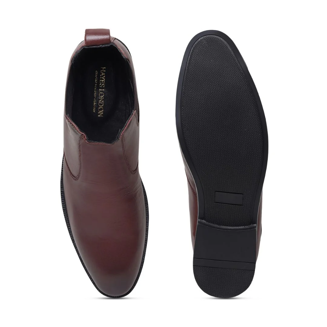 Strider Chelsea Boots – Brown Plain Genuine Leather Men’s Shoes - Image 11