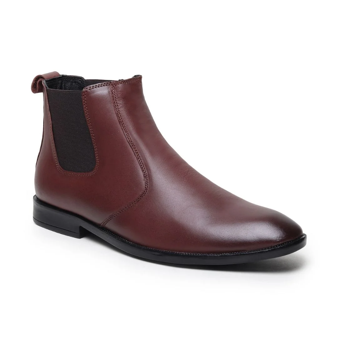 Strider Chelsea Boots – Brown Plain Genuine Leather Men’s Shoes - Image 7