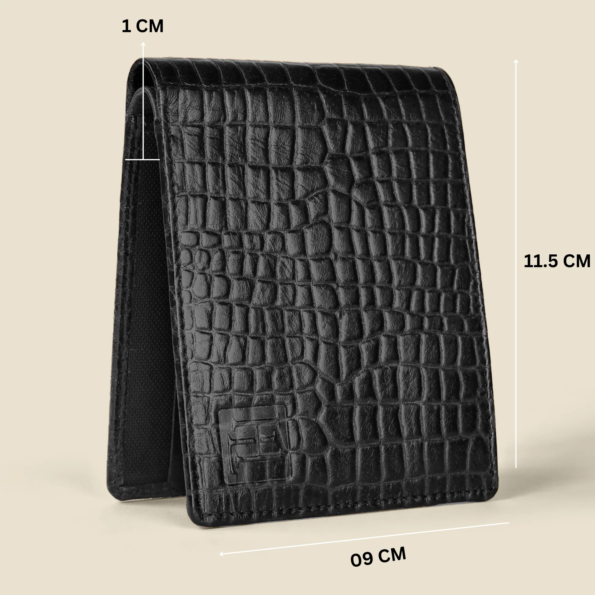 The Gator Black Genuine Leather Wallet for Men – RFID Blocking, Original Bifold Wallet with 8 Compartments - Image 4
