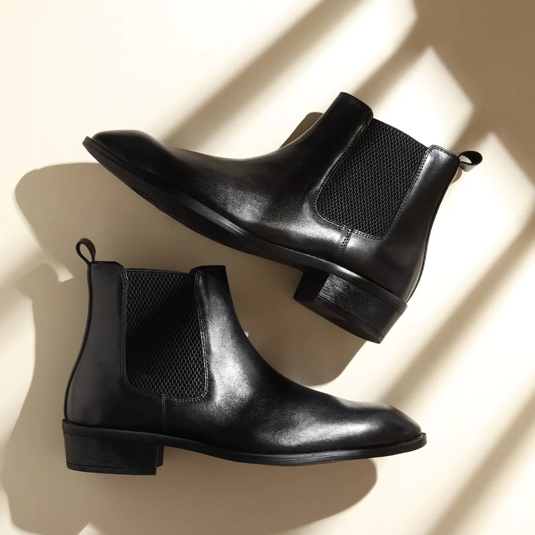 Triabbiani Cuban Chelsea Boots – Black Genuine Leather Men’s Boots - Image 16