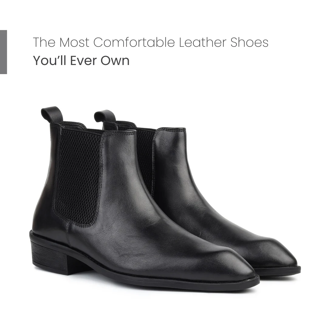 Triabbiani Cuban Chelsea Boots – Black Genuine Leather Men’s Boots - Image 5