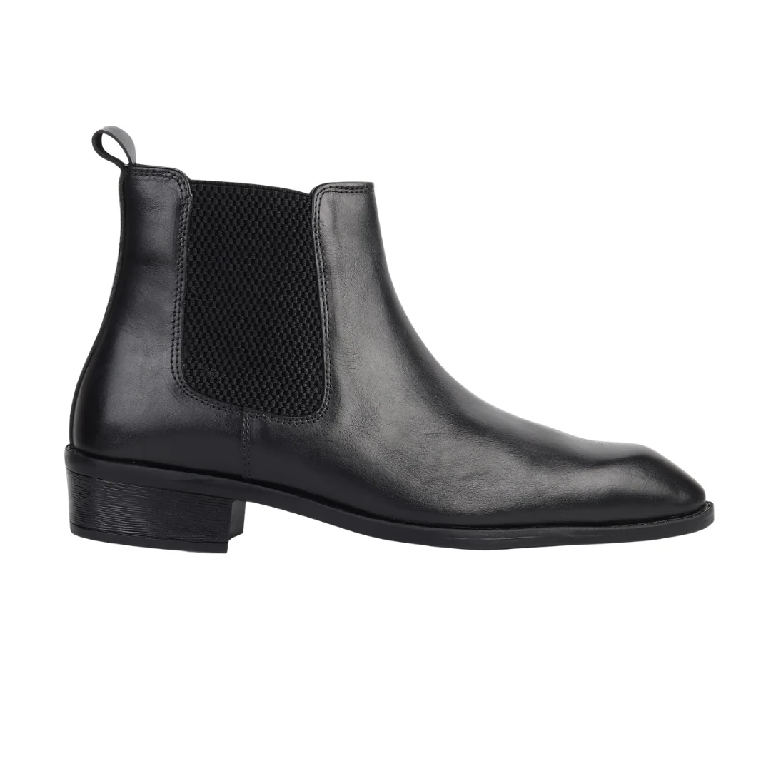 Triabbiani Cuban Chelsea Boots – Black Genuine Leather Men’s Boots - Image 8